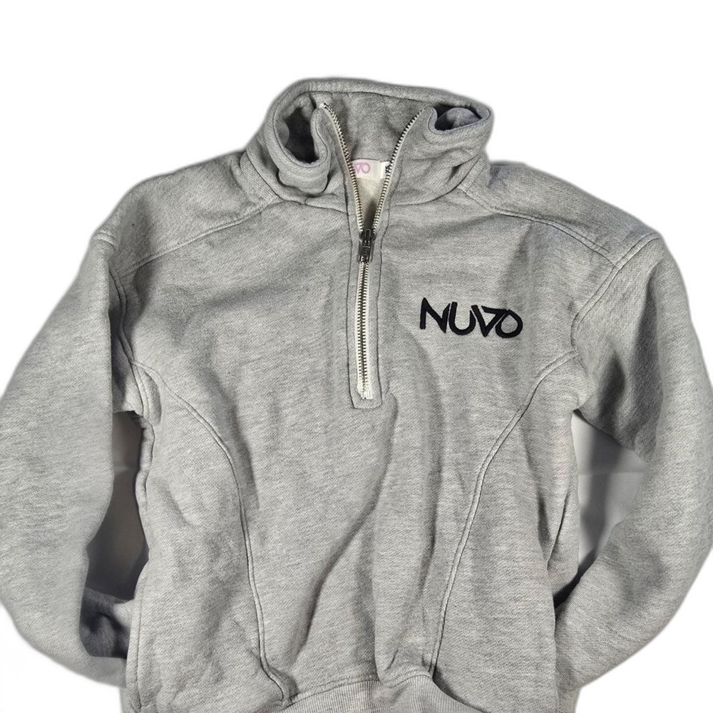 Nuvo Grey Kids Pull Over Sweatshirt Size Small